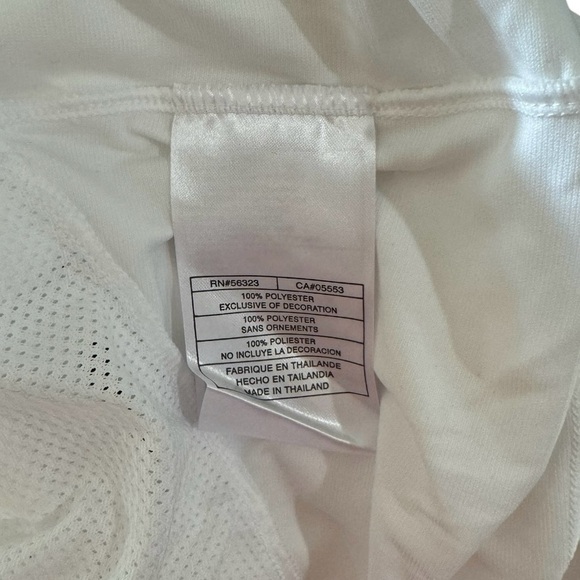 Nike Y2K Fit Dry Shirt Men size Large L White Mesh Back Deadstock NEW - Picture 10 of 10